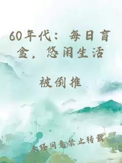 60年代：每日盲盒，悠闲生活