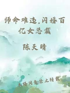 师命难违,闪婚百亿女总裁